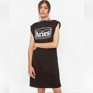 Aries zip dress classic temple FRAR50010 black Small NWT